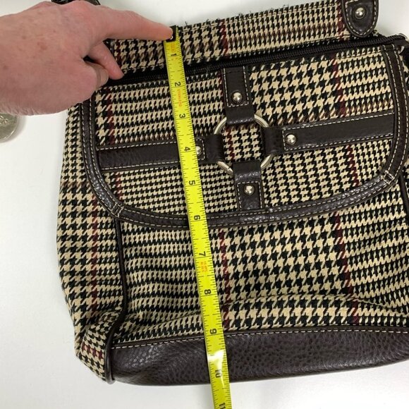 Chaps Houndstooth Plaid  Purse - Picture 7 of 7